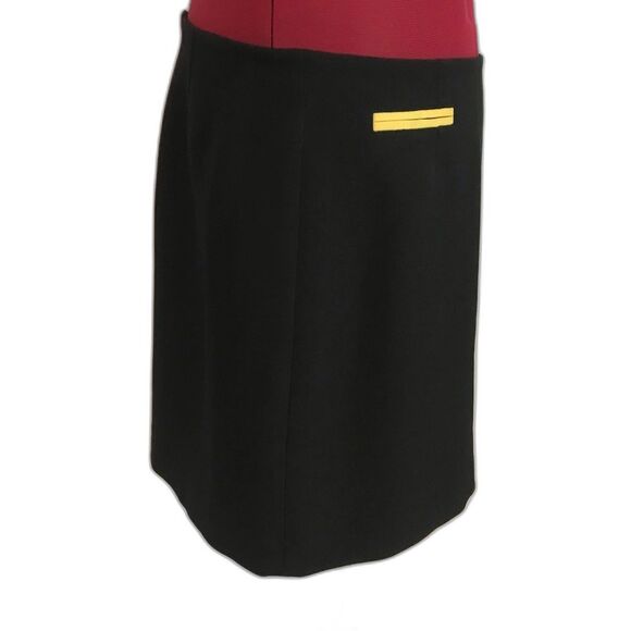 Anne Klein Knee-Length Pencil Skirt Women's Size 10 Multi-Colored Button Accents - Picture 9 of 12